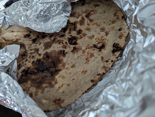 Vegan roti at Punjab Curry Club in Ipswich