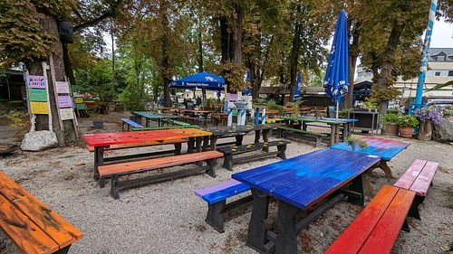 Biergarten (nach dem Regen) at Die Post in Herrsching Am Ammersee
