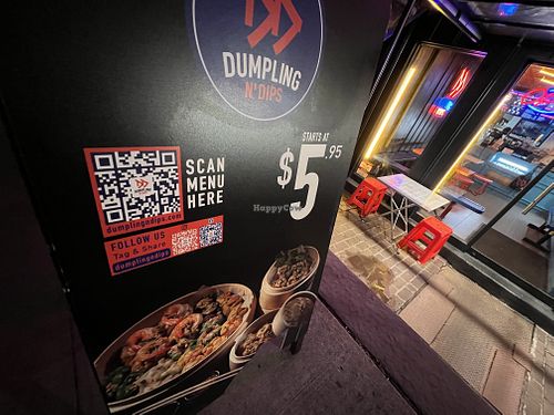 menu  at Dumpling N' Dips in New York City