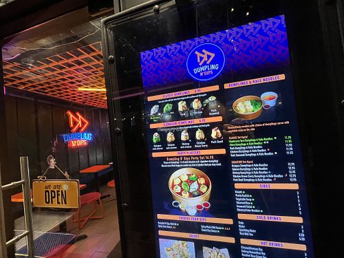 menu  at Dumpling N' Dips in New York City