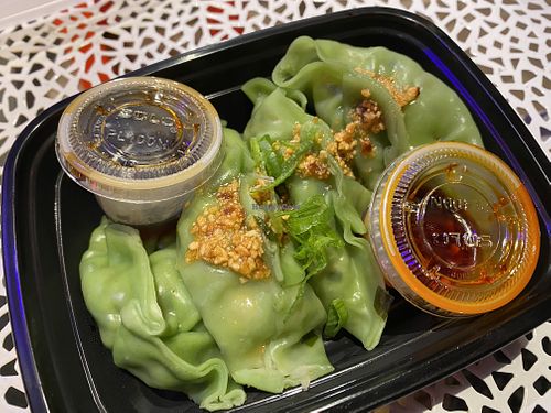 vegan dumplings  at Dumpling N' Dips in New York City