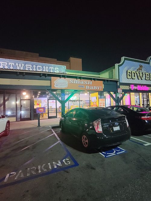 Outside at Smash Me Baby in Los Angeles