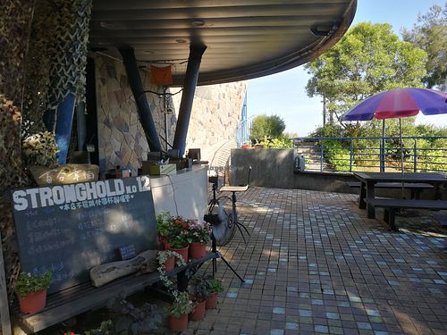 setting of the cafe at 100% Happiness - 百分幸福 in Beigan