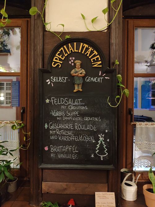 Christmas menu at Weinstube Eulenspiegel in Speyer