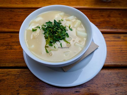 Asparagus Soup at Weinstube Eulenspiegel at Weinstube Eulenspiegel in Speyer