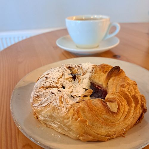 Vegan pastry at Brauðgerðarhús Akureyrar in Akureyri
