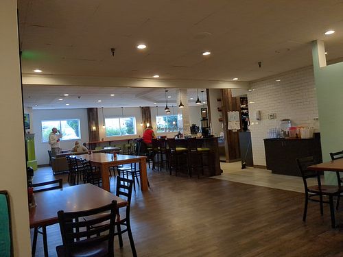 Tons of space. Coloring books for the kids. at Ocean Bakery Cafe in Seaside