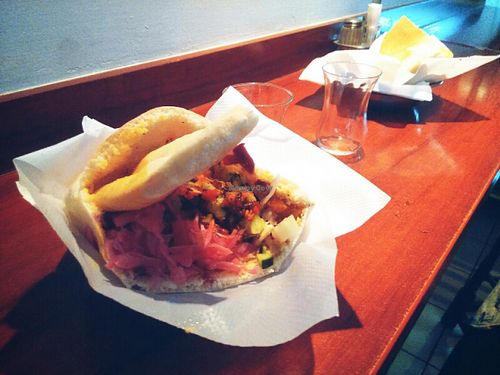 Falafel pita in Tik Tak Hummus Bar at TiK TaK Hummus Bar in Budapest