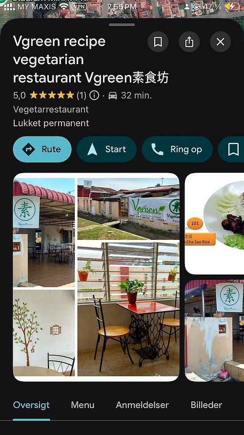 Permanently closed   at Ton Xin Vegetarian Food 同心素食餐 in Jitra