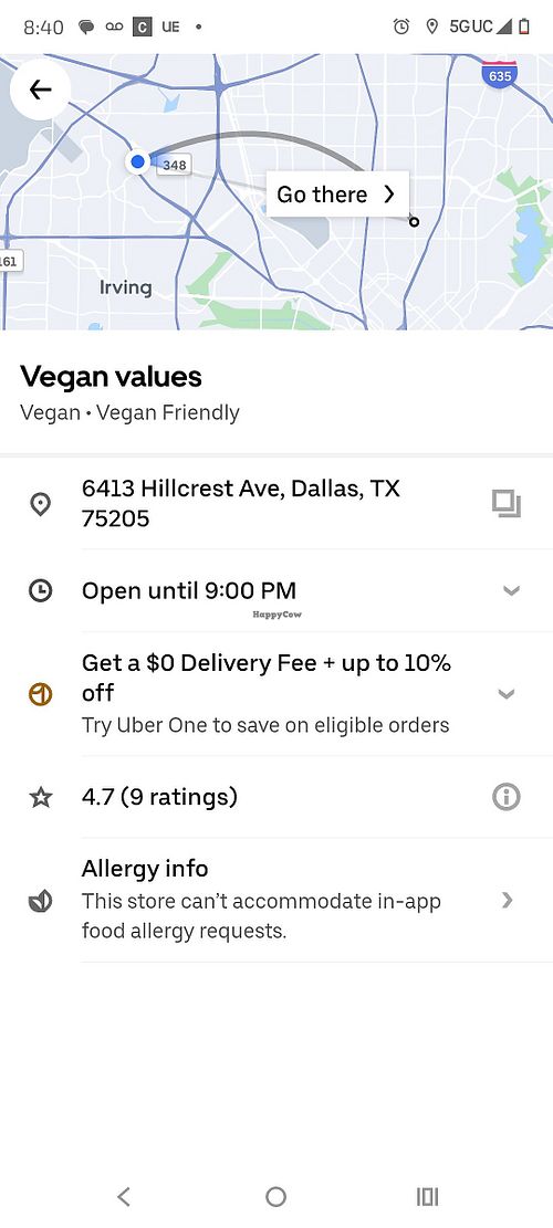 Vegan Values is located at the same place as solo burgers. Pictures provide proof of deceptive advertising in restaurant. at Solo Burgers & Wings in Dallas