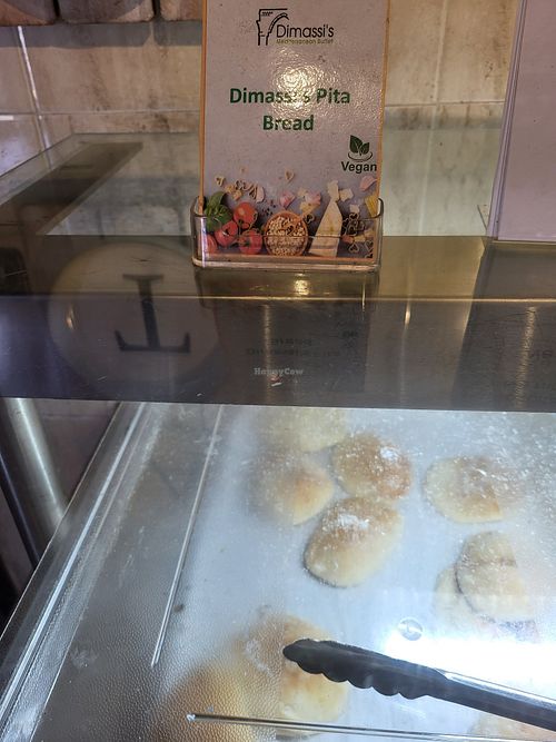 Fresh vegan pitas at Dimassi's Mediterranean Buffet in Austin