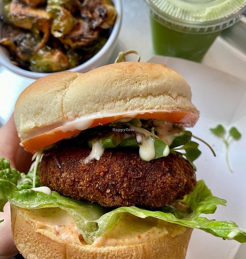 Tikka burger   at Pure Vegan Cafe in Durham