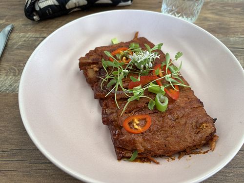 Vegan ribs  at Salt and Pepper Social in Newcastle