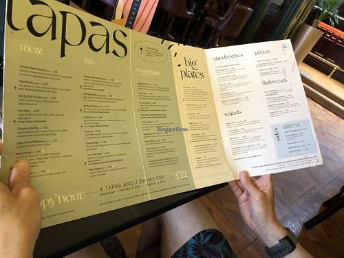 Menu  at Allard's Lounge in North Shields