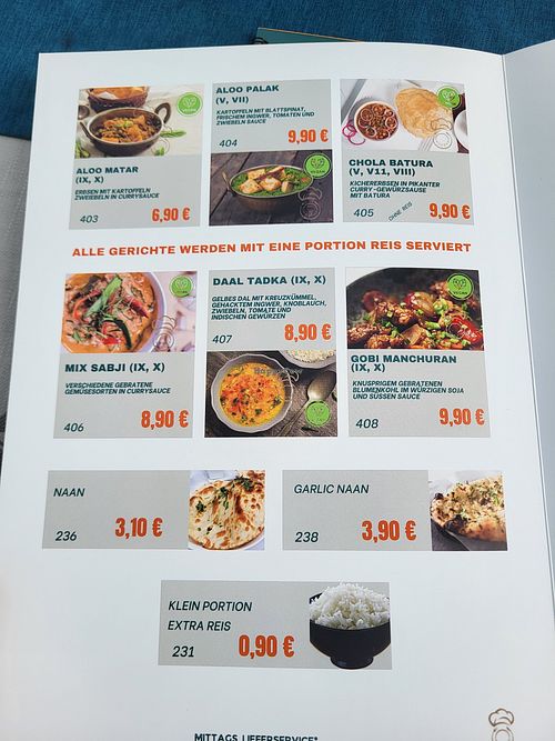 Lunchmenu with 4 vegan dishes at Moksha in Villingen-schwenningen