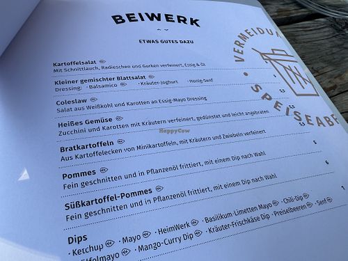  vegan menu  at HeimWerk Tal in Munich