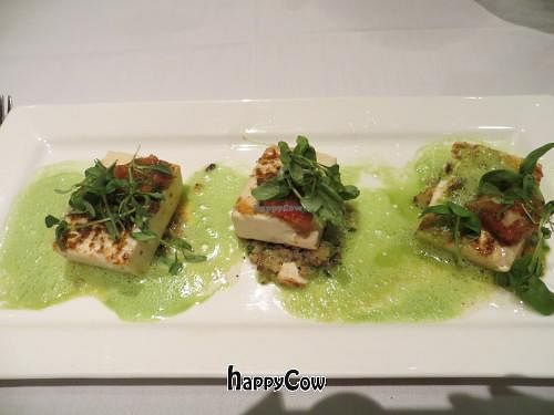 Tofu steak with quinoa at Roy's in Honolulu