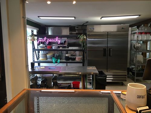 Counter at Vital Provisions in Peterborough