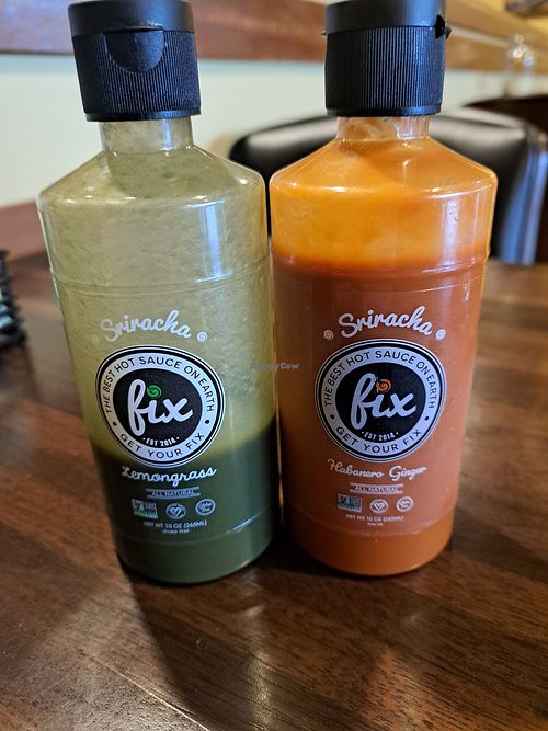 Fun sauce options at Bar Dojo in Edmonds