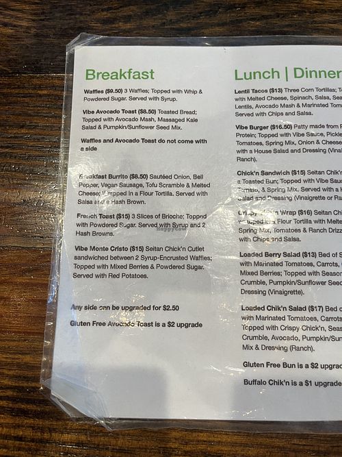   at Vibe Gastropub in Fayetteville