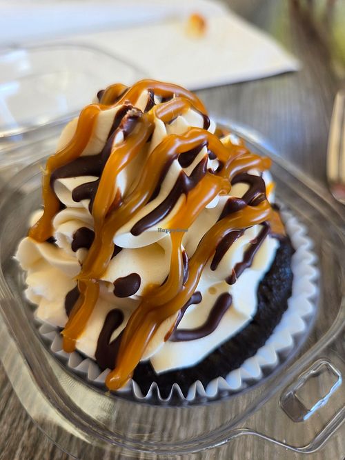 Caramel cupcake. at Nece's in Monterey