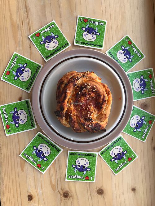 fresh vegan bake of the day  at Plantan Kaffihús in Reykjavik