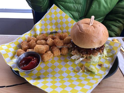 Korean BBQ Burger at Fern's Diner + Drinkery in Cascade