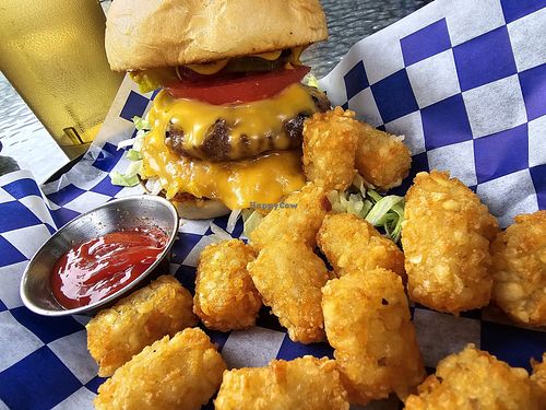Classic cheeseburger with tots at Fern's Diner + Drinkery in Cascade