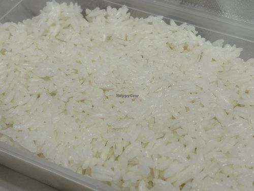 Boiled rice  at Royal Garden in Berwick-upon-tweed