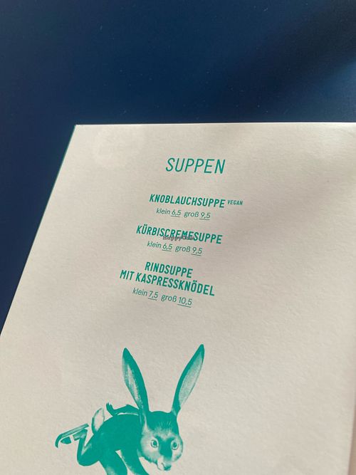 Kürbissuppe ist auch vegan 🤩  at Jack Rabbit in Weissensee