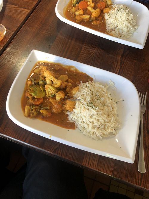 vegan vegetable curry  at Gopalam in Hamburg