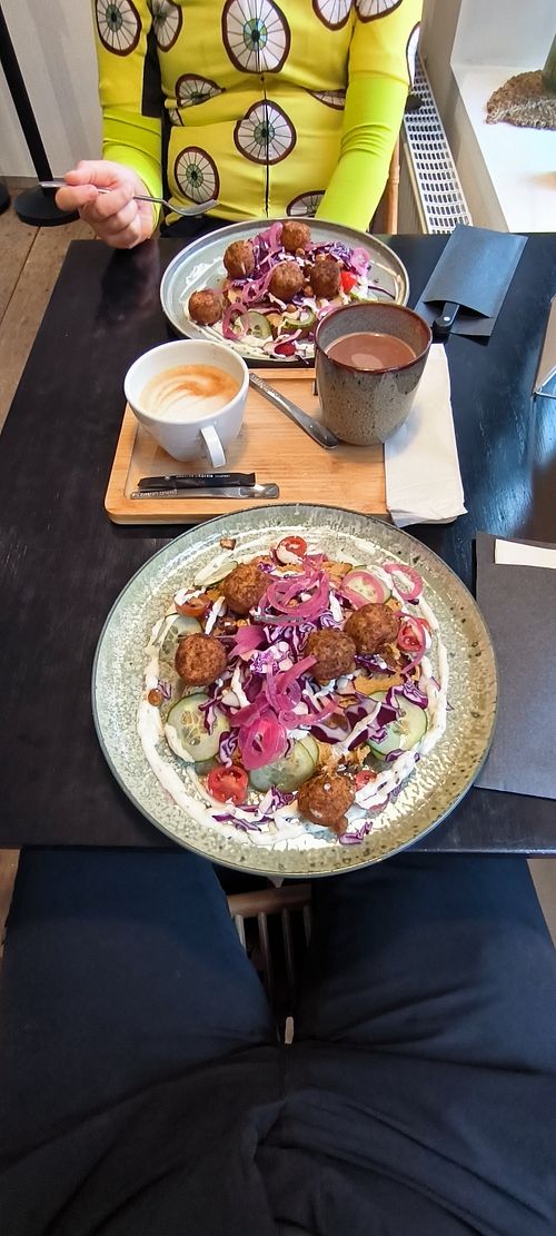 Falafel Toast at Gio cafe in Spa