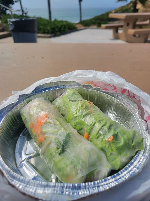 Fresh Spring Rolls at Sindi's Snack Shack in Solana Beach
