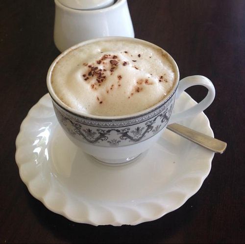 Soy Cappucchino at Woods Bio Marche in Petaling Jaya