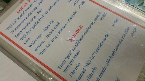 the Fresh pho noodle with Mushroom, Carrie and mint are amazing. at Minh Hien in Hoi An