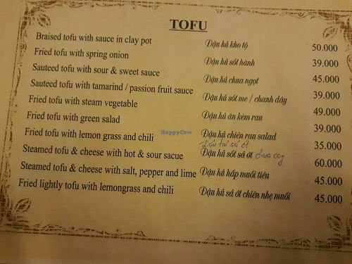 Tofu Dishes at Minh Hien in Hoi An