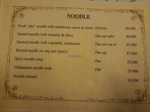 Noodles at Minh Hien in Hoi An