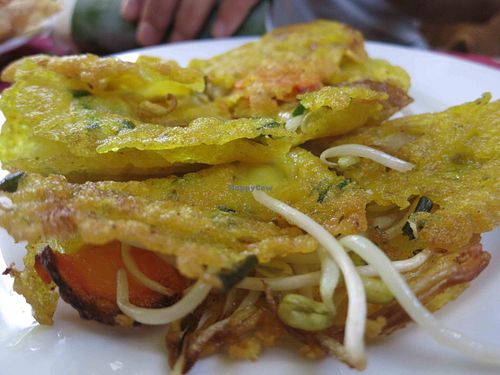 Ban xeo, another vegan version of the local speciality, again very good! at Minh Hien in Hoi An