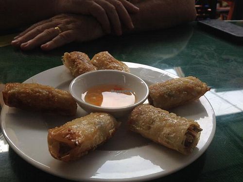spring rolls, part of set menu for 2 at Minh Hien in Hoi An