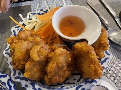 Sweetcorn fritters  at Thai Café in Isle Of Lewis