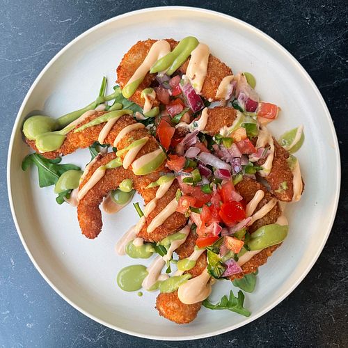 Coconut Shrimp at Urban Vegan Roots in Queens
