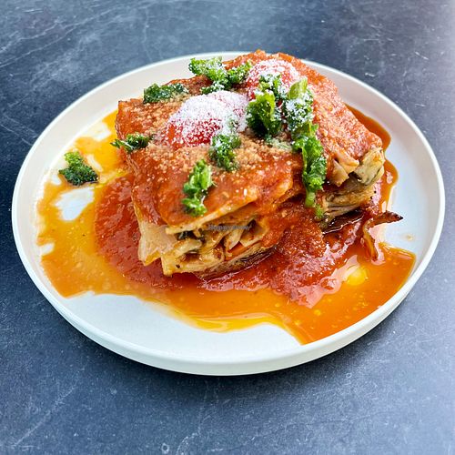 Gluten Free Lasagna at Urban Vegan Roots in Queens