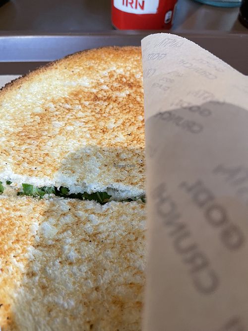 Vegan toasted sandwich   at Capatoast in Ferrara