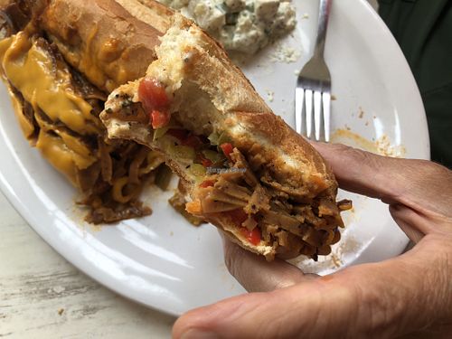 Peppers inside the Buffalo option.  at Strong Hearts in Buffalo