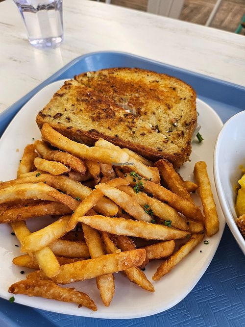 Mushroom melt Burger at Strong Hearts in Buffalo