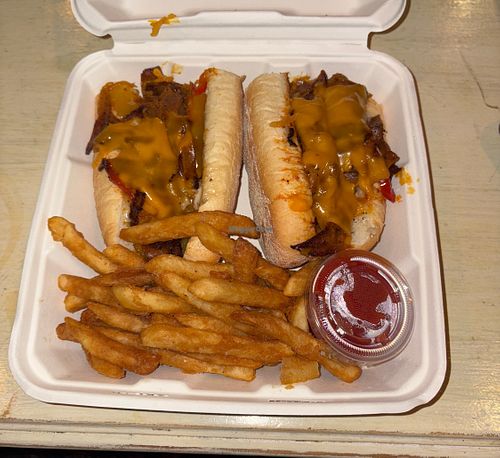 Buffalo Philly Cheese Steak mmmm  at Strong Hearts in Buffalo