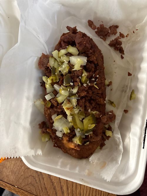 Loaded baked potato  at Strong Hearts in Buffalo