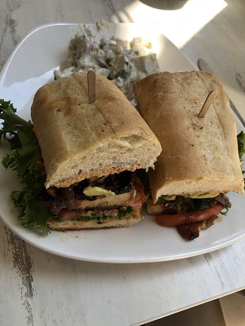 Fab potato salad and Sweet Sassy Molassy.  at Strong Hearts in Buffalo