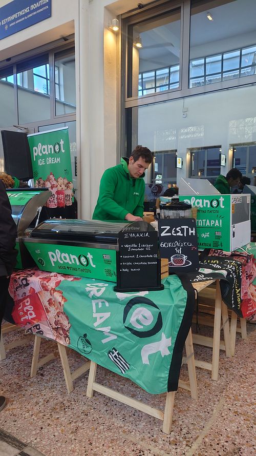 At the "Athens goes vegan!" Fair at Plan(e)t Ice Cream in Athens