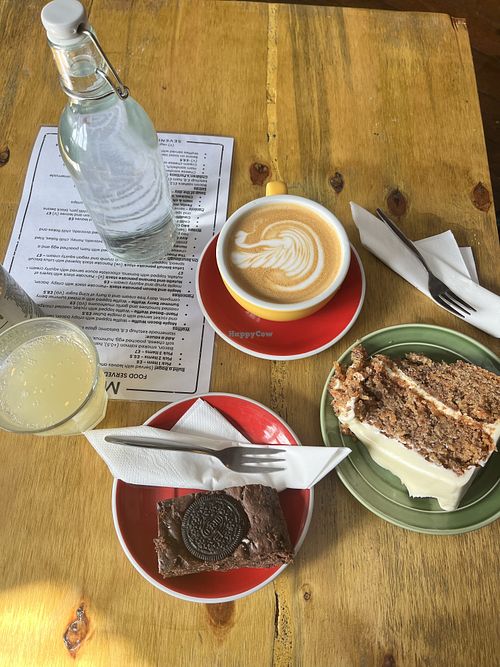 Vegan Oreo brownie  at Seven Districts Coffee in Lincoln